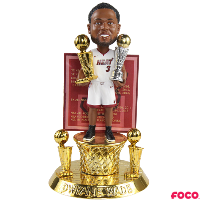 Dwyane Wade Miami Heat Career Celebration Bobbleheads