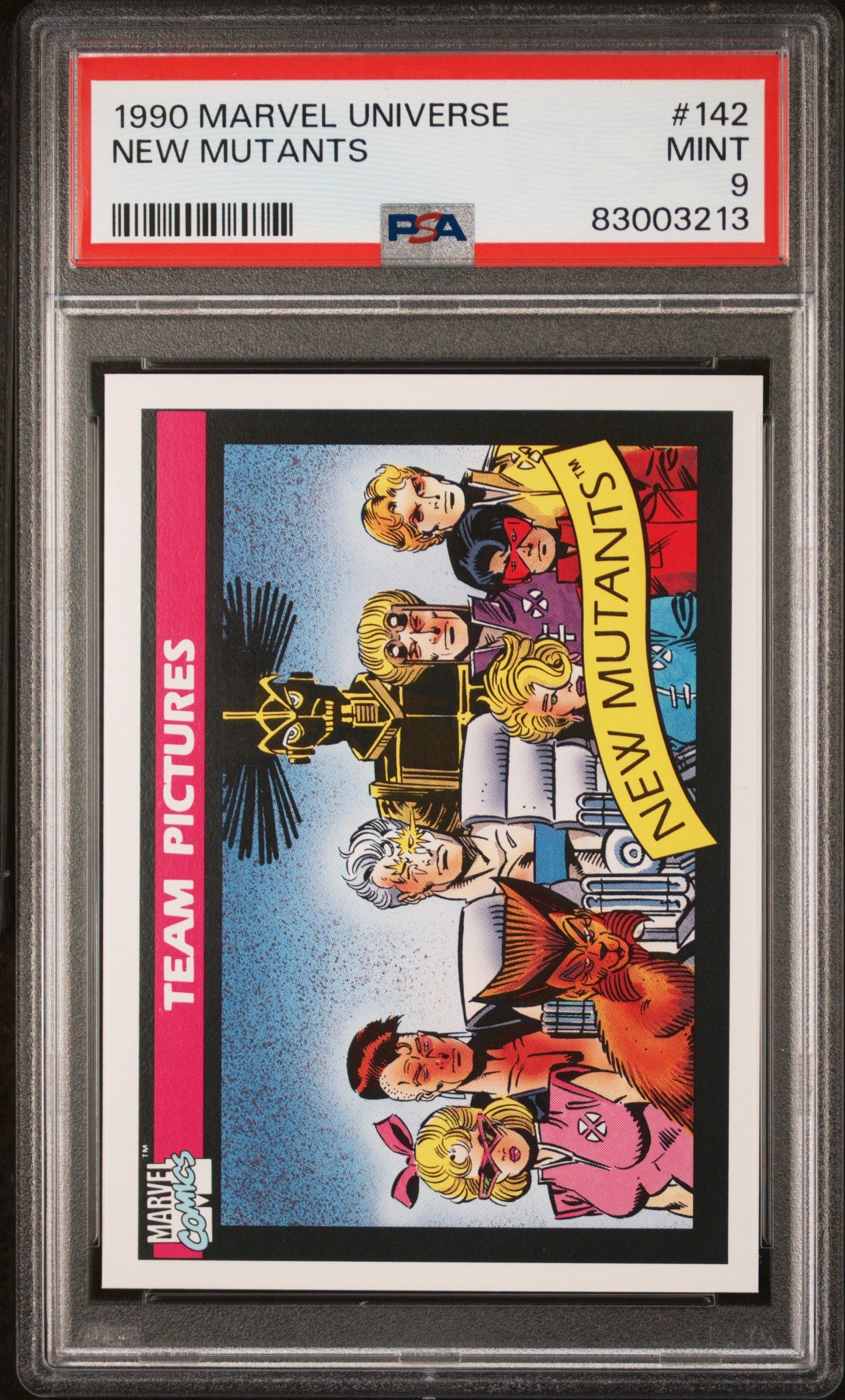 1990 MARVEL UNIVERSE NEW MUTANTS  #142 - PSA 9