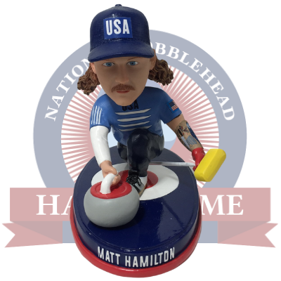Matt Hamilton Curling Bobblehead