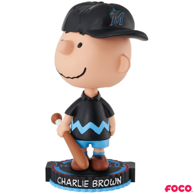Charlie Brown Peanuts Bighead MLB Bobbleheads