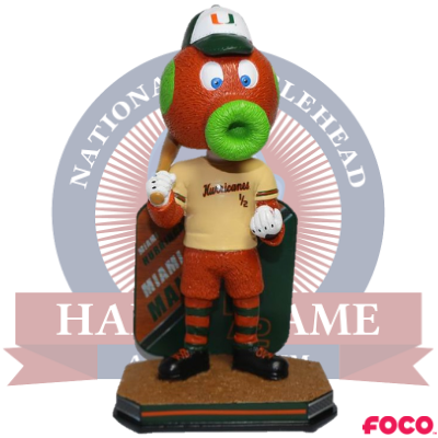 Miami Maniac Miami Hurricanes Mascot Bobblehead