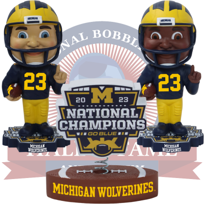 Michigan Wolverines 2023 National Champions Bobbleheads