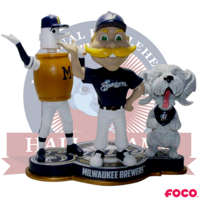 Milwaukee Brewers Triple Mascot Bobblehead