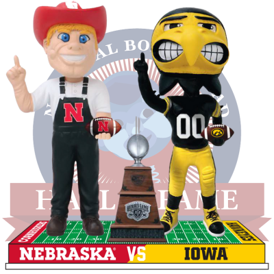 Nebraska vs. Iowa Football Rivalry Bobblehead (Presale)