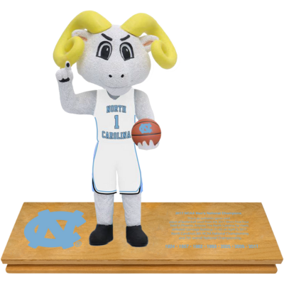 North Carolina Tar Heels 2017 Men's Basketball Game Used Championship Court Bobblehead (Presale)
