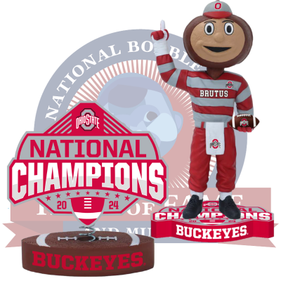 Ohio State Buckeyes 2024 CFP National Champions Bobbleheads (Presale)