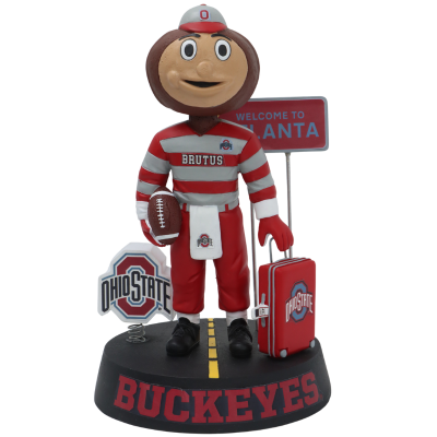 Ohio State Buckeyes Football Brutus Buckeye Welcome to Atlanta Bobblehead (Presale)