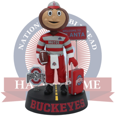 Ohio State Buckeyes Football Brutus Buckeye Welcome to Atlanta Bobblehead (Presale)