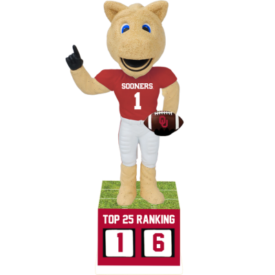 Oklahoma Sooners Football Top 25 Ranking Tracker Bobbleheads (Presale)