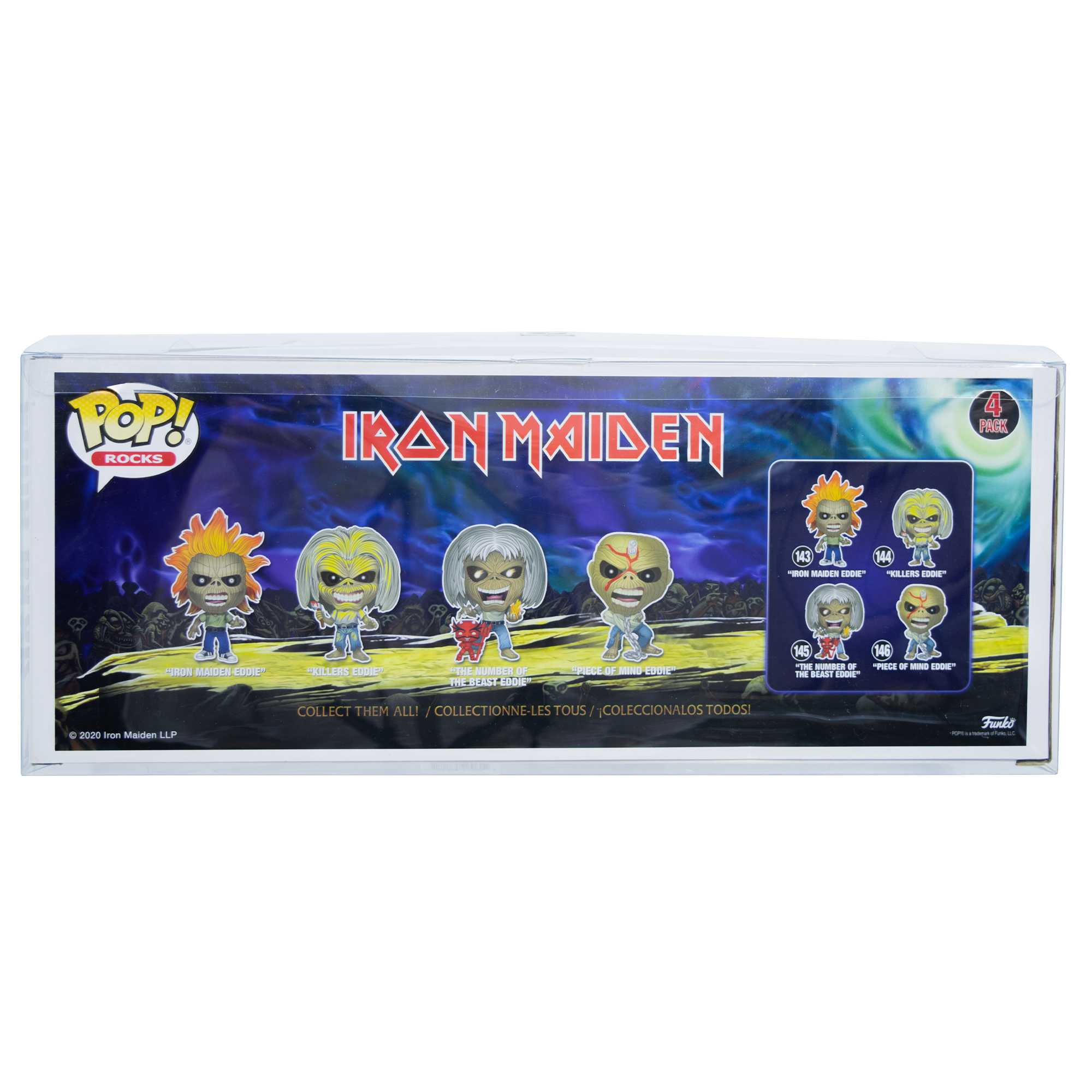 4-Pack Iron Maiden 2020 PopShield Protectors