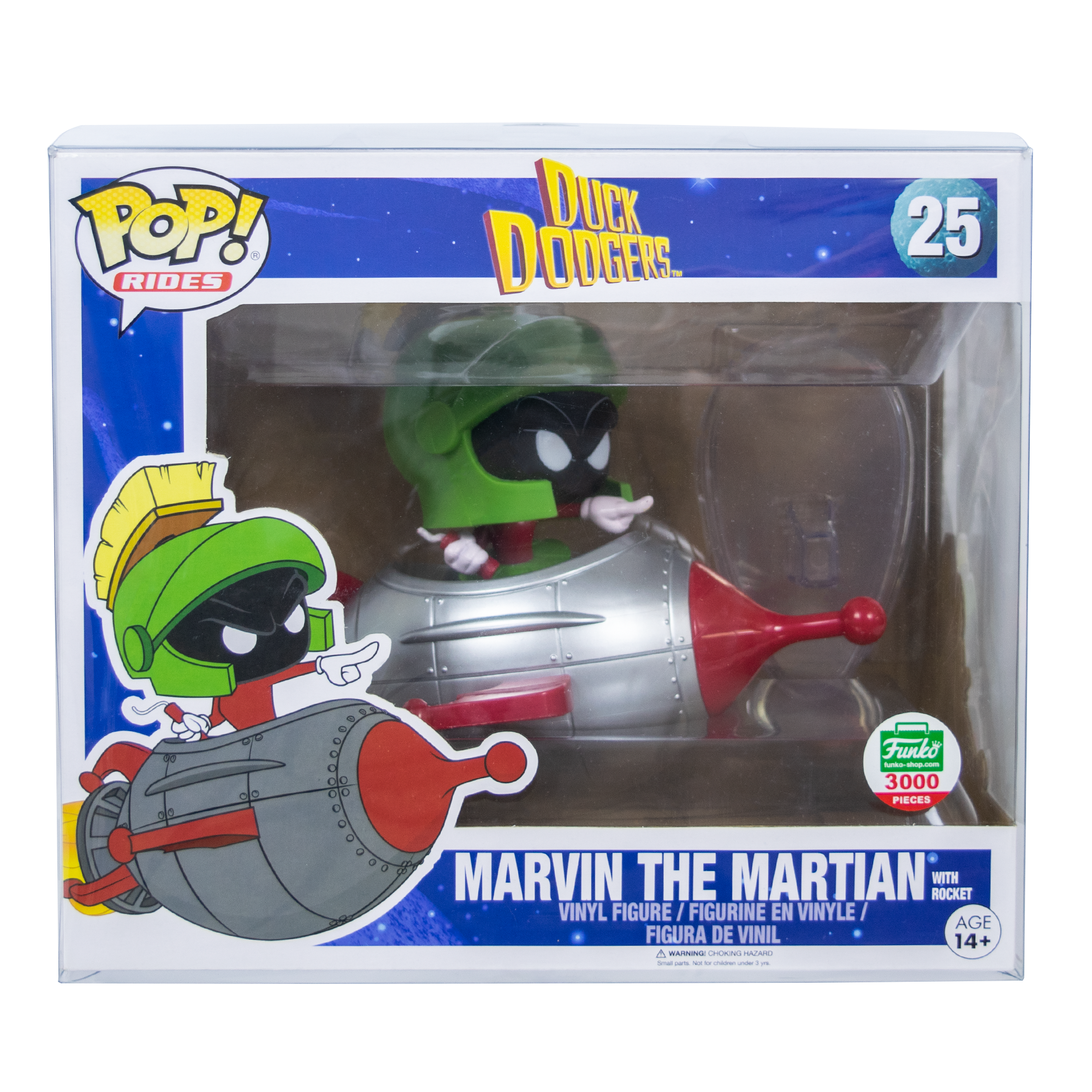 Rides Marvin the Martian with Rocket PopShield Protectors