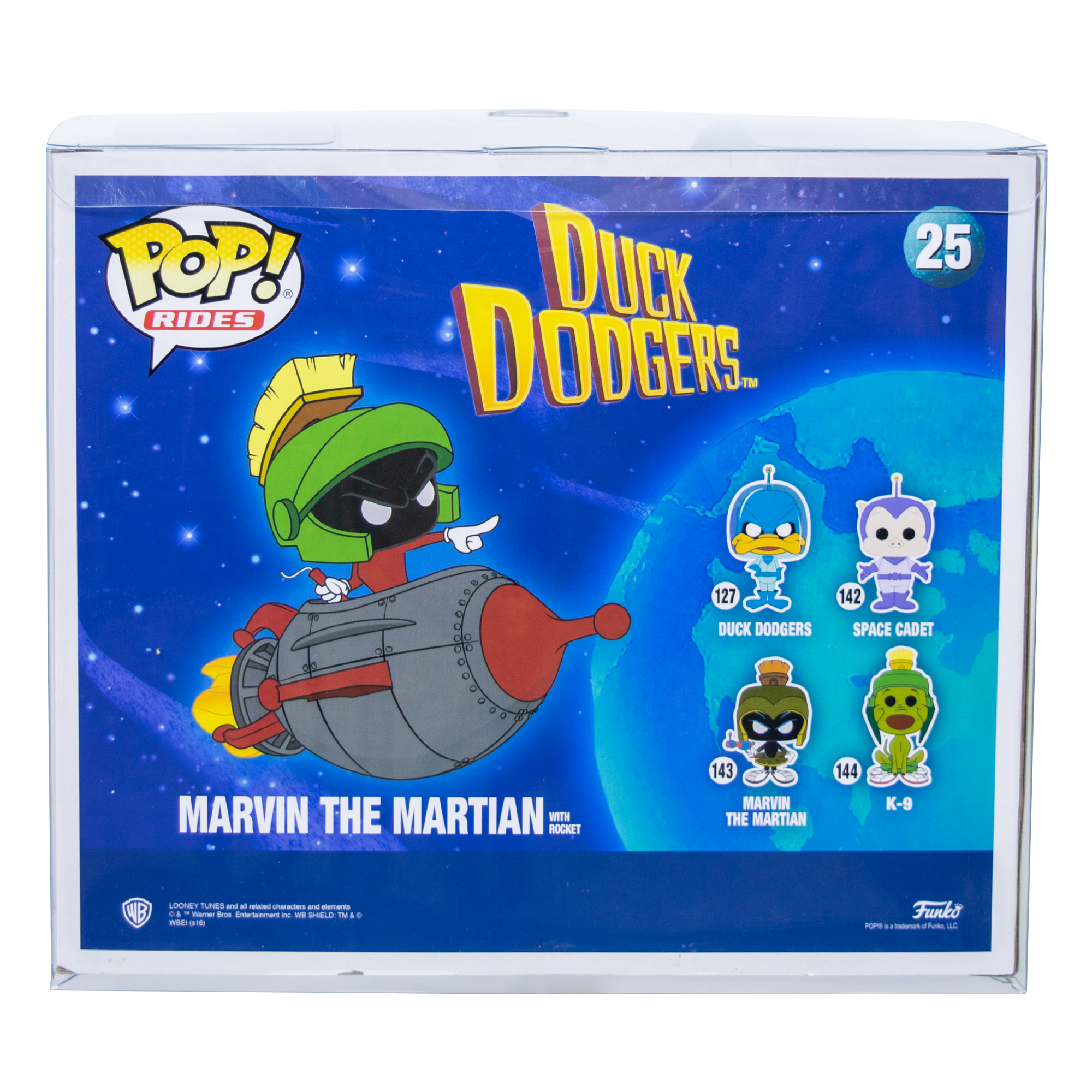 Rides Marvin the Martian with Rocket PopShield Protectors