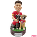 Patrick Mahomes Kansas City Chiefs Dogs Bobblehead