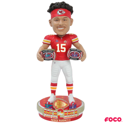 Kansas City Chiefs Super Bowl LVIII 58 Champions Bobbleheads