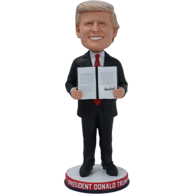 Donald Trump Executive Order Bobblehead (Presale)