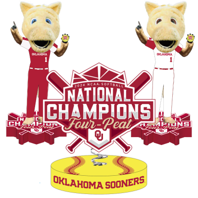 Oklahoma Sooners 2024 Softball National Champions Bobbleheads