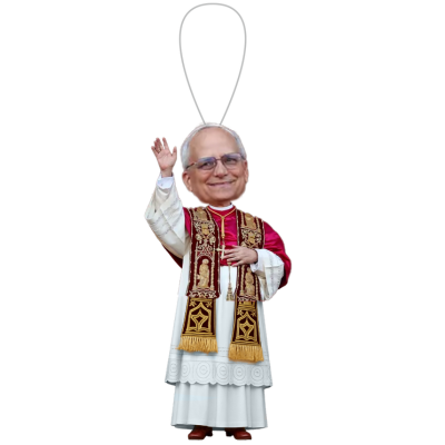 Pope Leo XIV Mini Bobblehead and Bobblehead Ornament (Presale)
