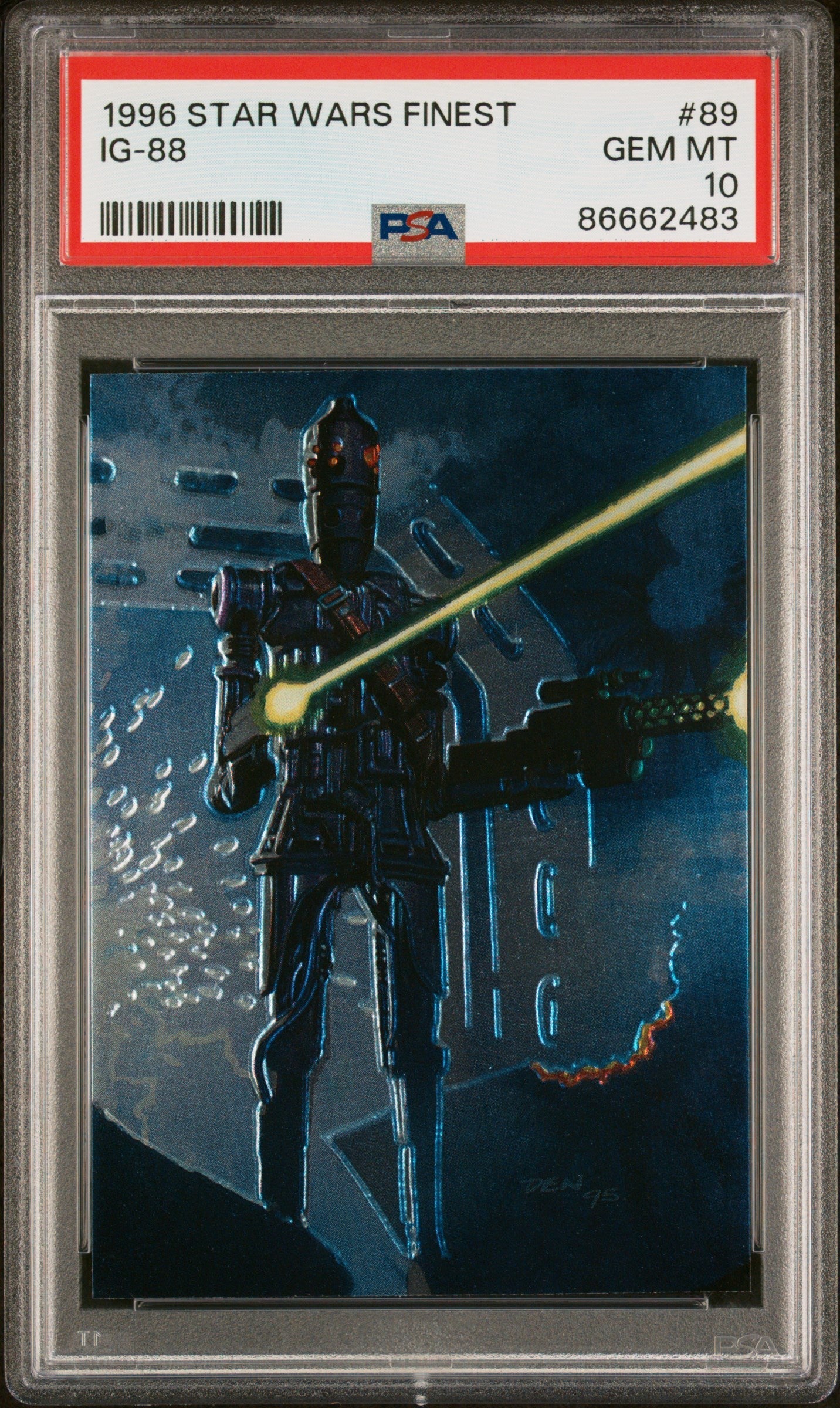 1996 STAR WARS FINEST IG-88  #89 - PSA 10