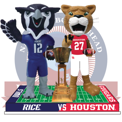 Rice vs. Houston Football Rivalry Bobblehead (Presale)
