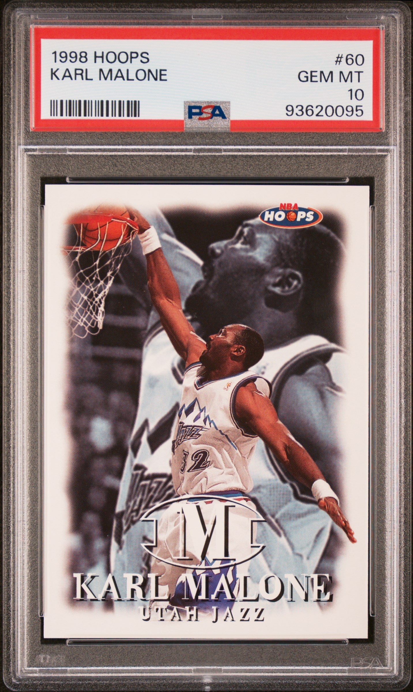 1998 HOOPS KARL MALONE  #60 - PSA 10