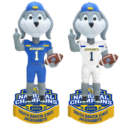 Jack the Jackrabbit South Dakota State Jackrabbits Mascot 2023 FCS Football National Champions Bobbleheads