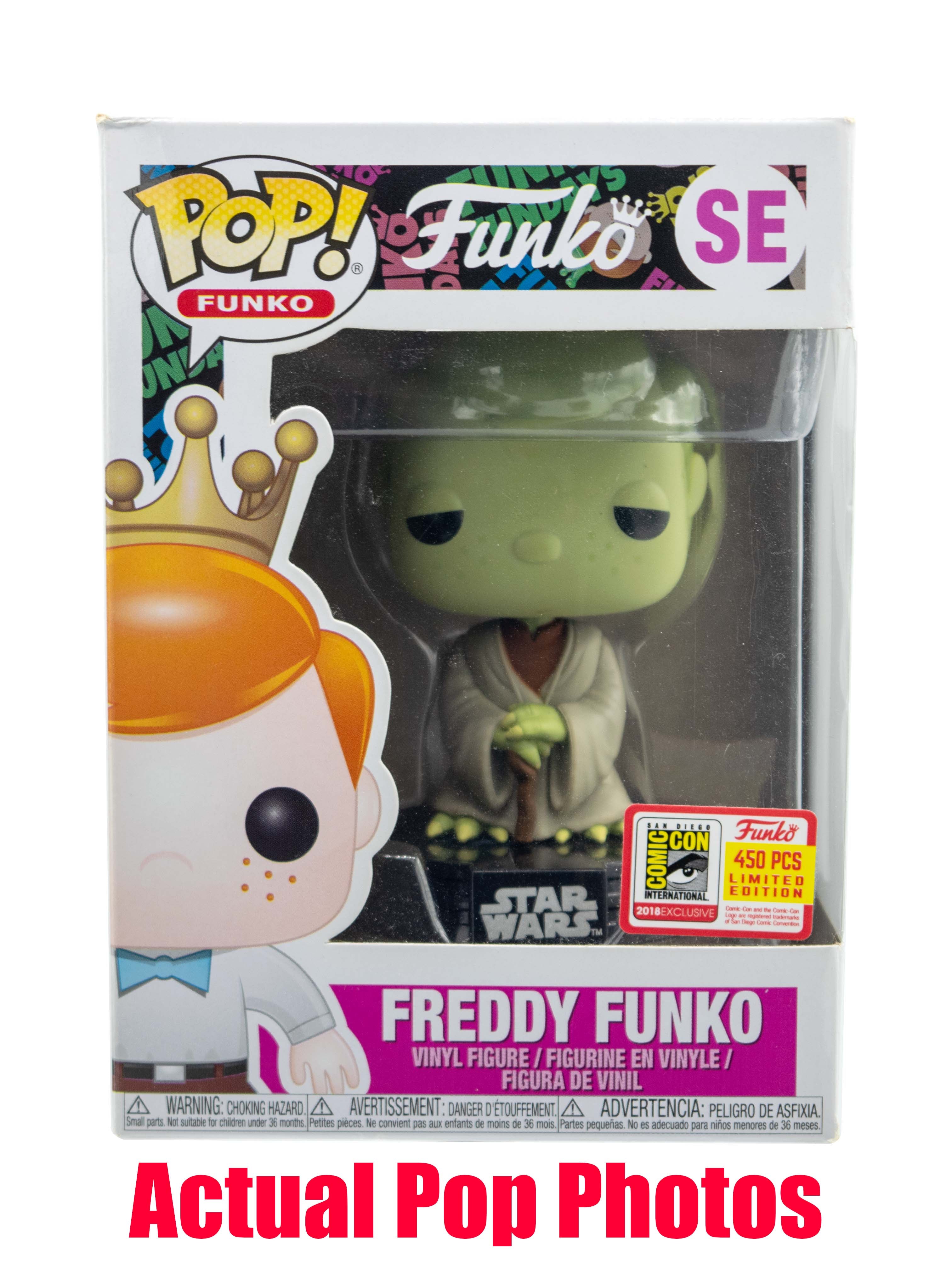 Freddy Funko as Yoda SE 2018 SDCC Exclusive/450 Made [light damage]