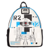 Loungefly Star Wars: The Power of the Force R2-D2 Astromech Droid Light Up Mini Backpack