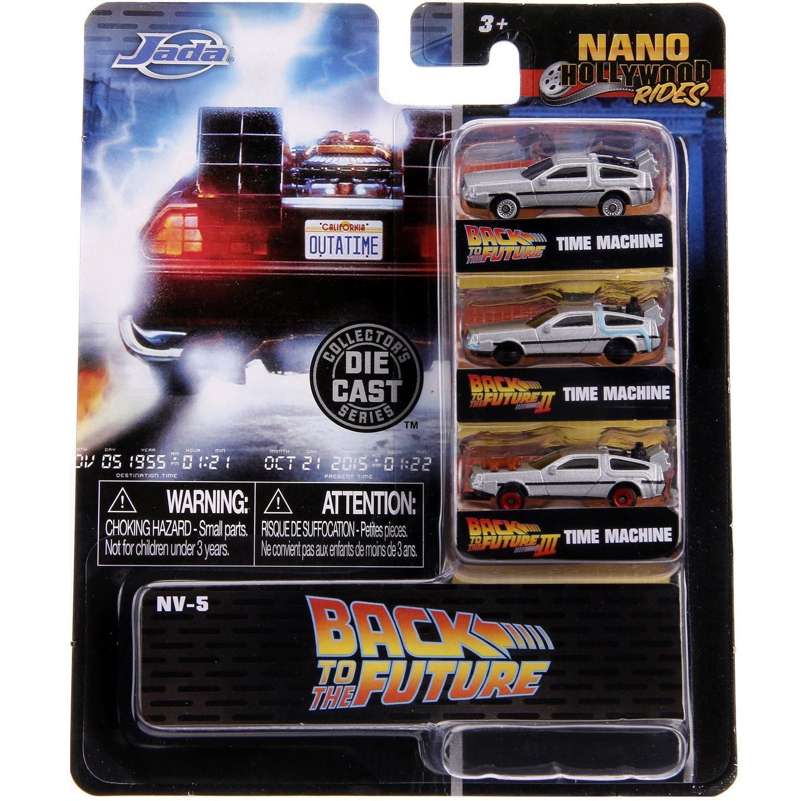 Back to the Future Trilogy die-cast 1⅔-inch Nano 