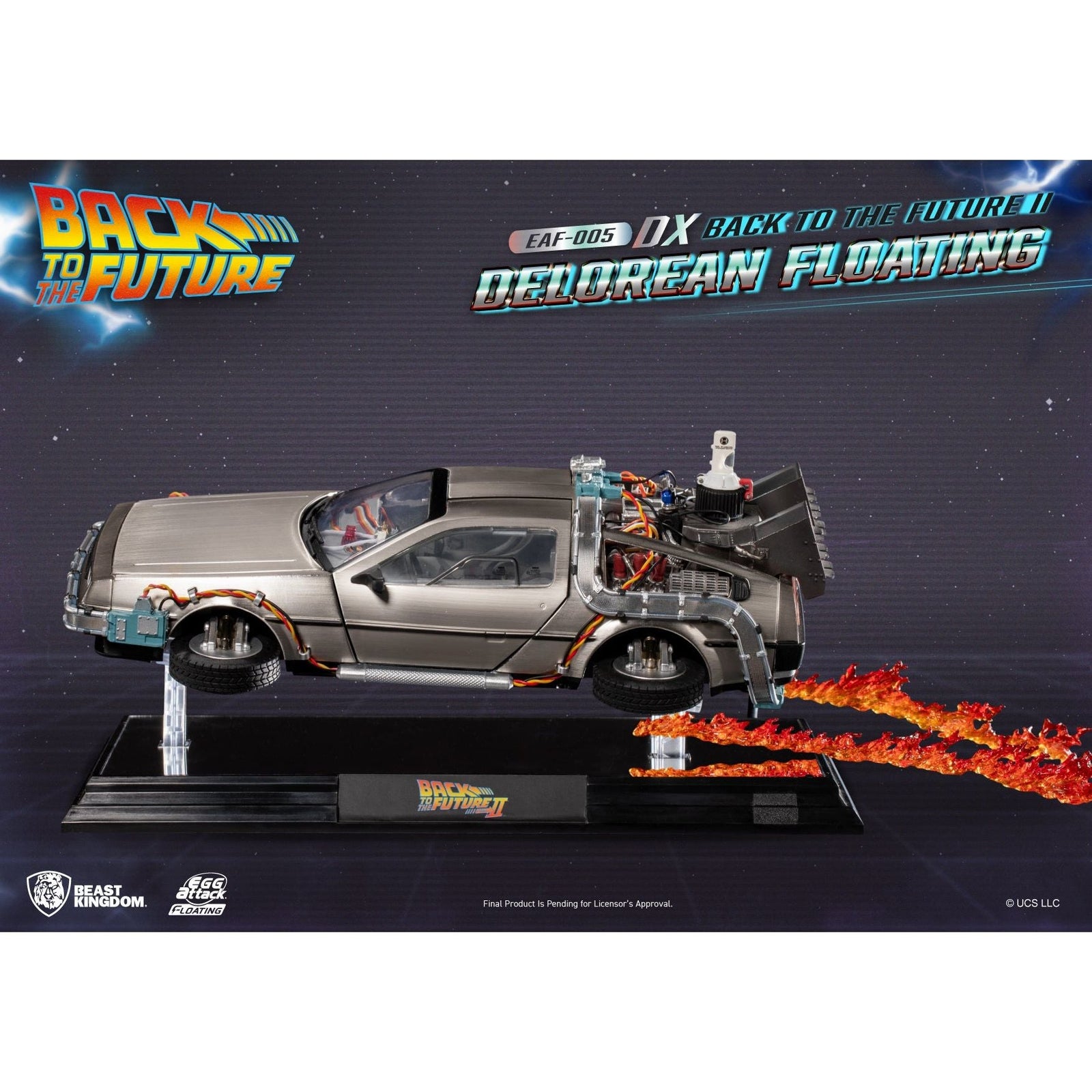 Back to the Future Part II Floating DeLorean Time Machine (Deluxe Edition)