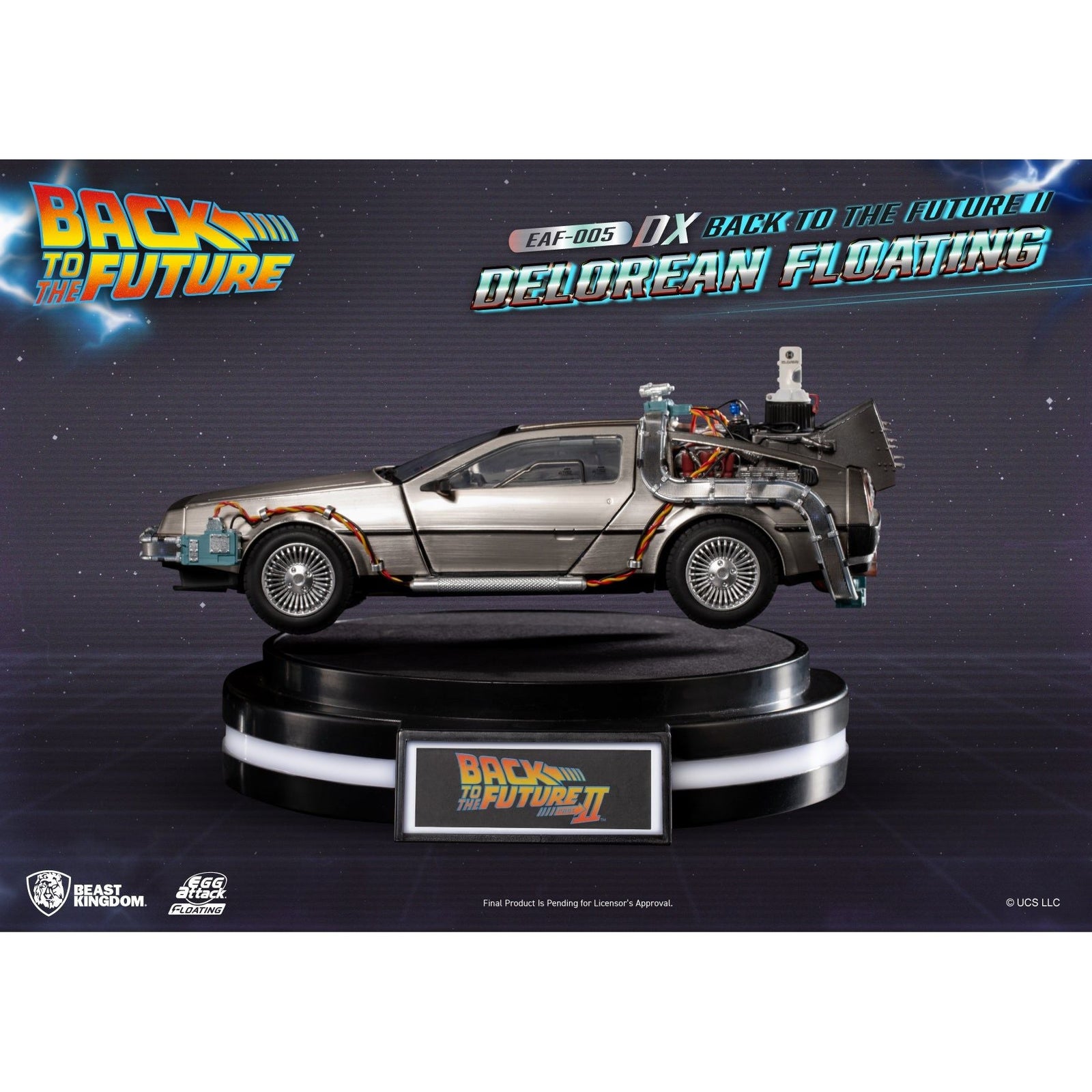 Back to the Future Part II Floating DeLorean Time Machine (Deluxe Edition)