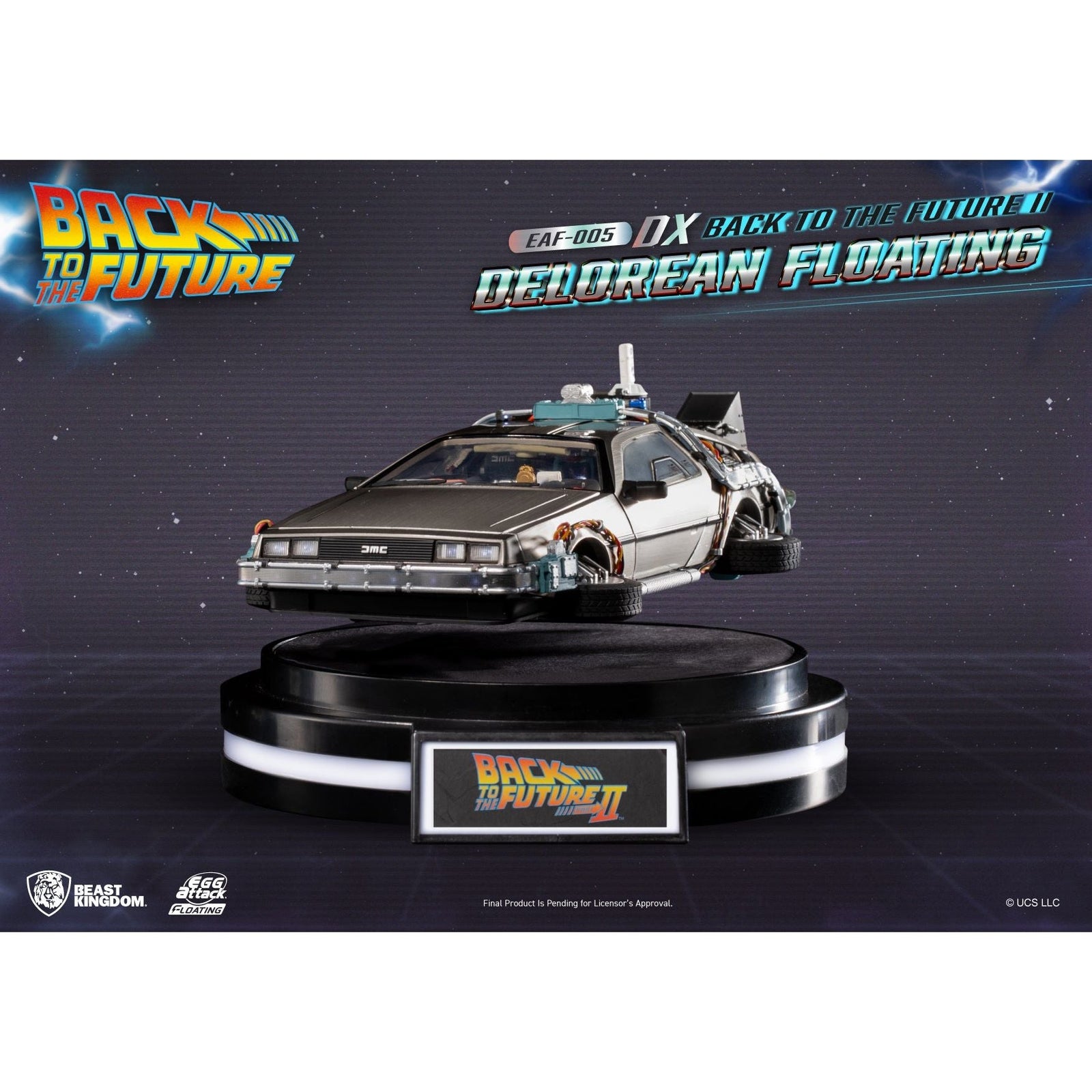 Back to the Future Part II Floating DeLorean Time Machine (Deluxe Edition)