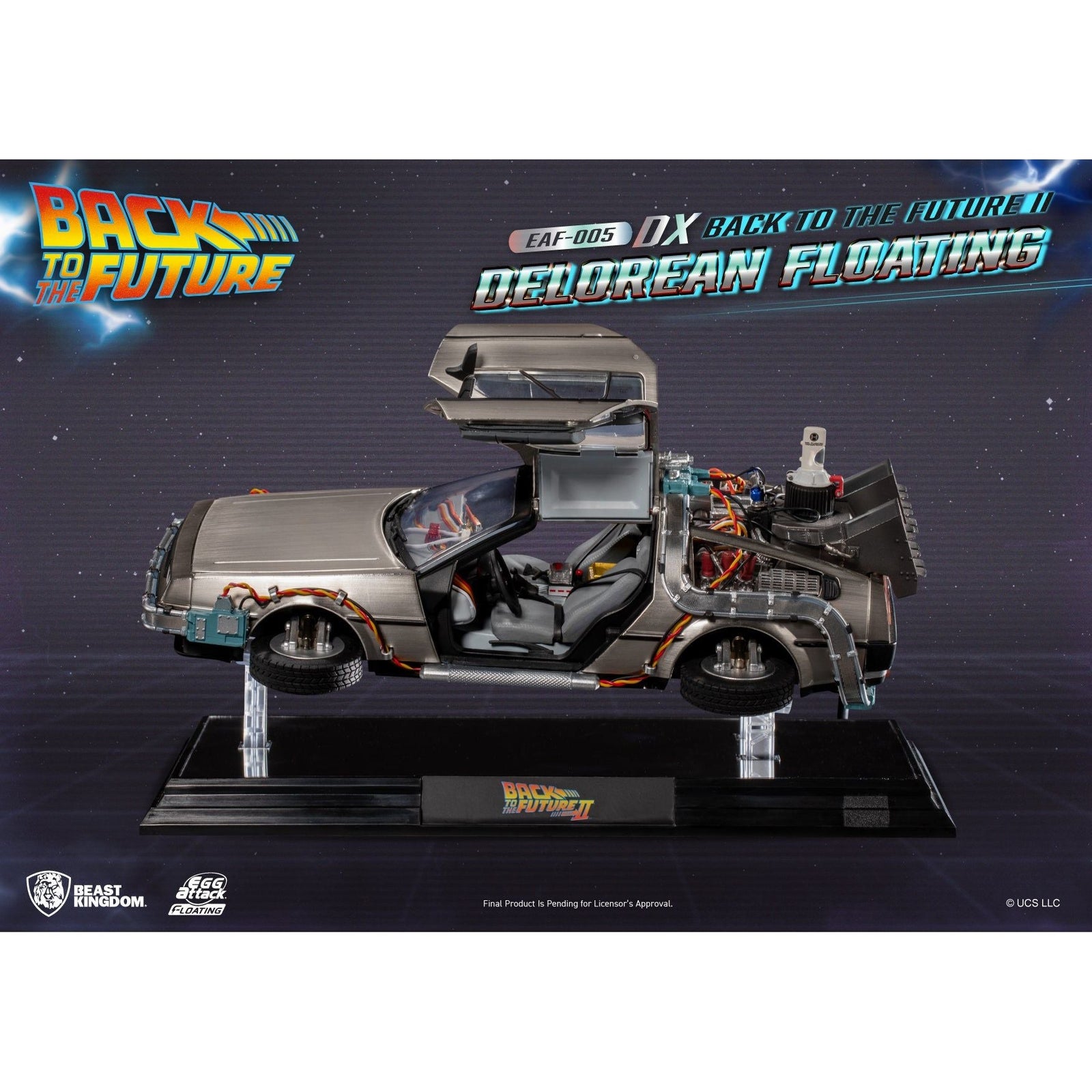 Back to the Future Part II Floating DeLorean Time Machine (Deluxe Edition)