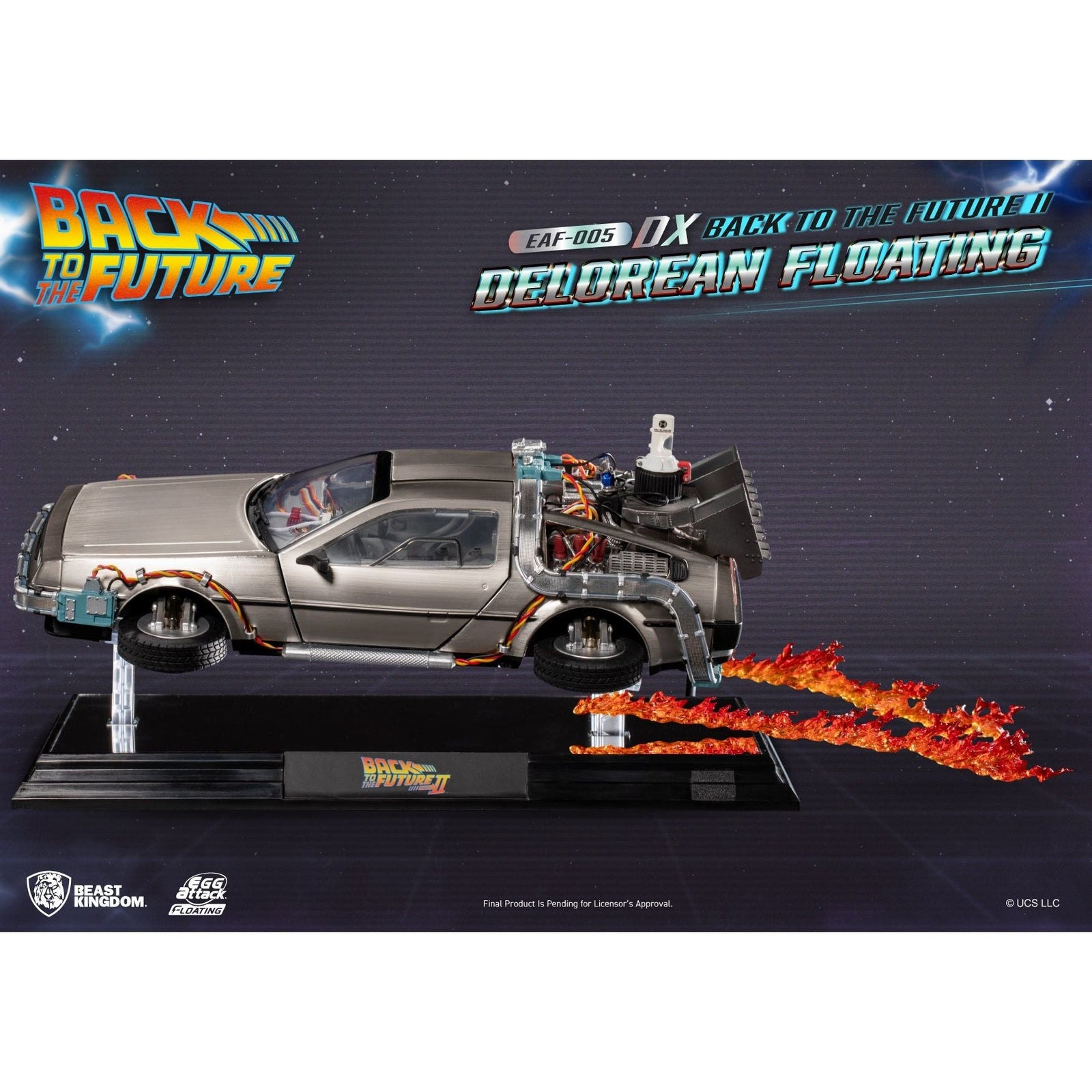 Back to the Future Part II Floating DeLorean Time Machine (Deluxe Edition)