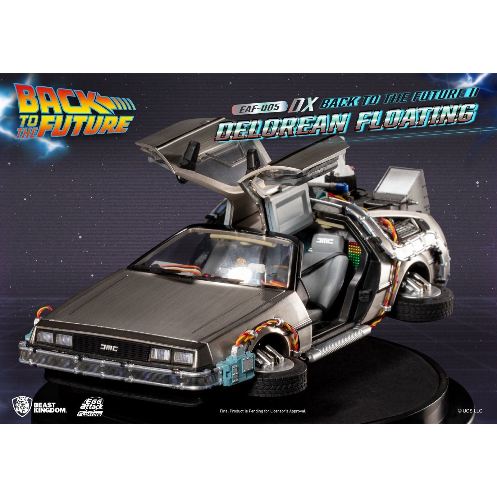 Back to the Future Part II Floating DeLorean Time Machine (Deluxe Edition)
