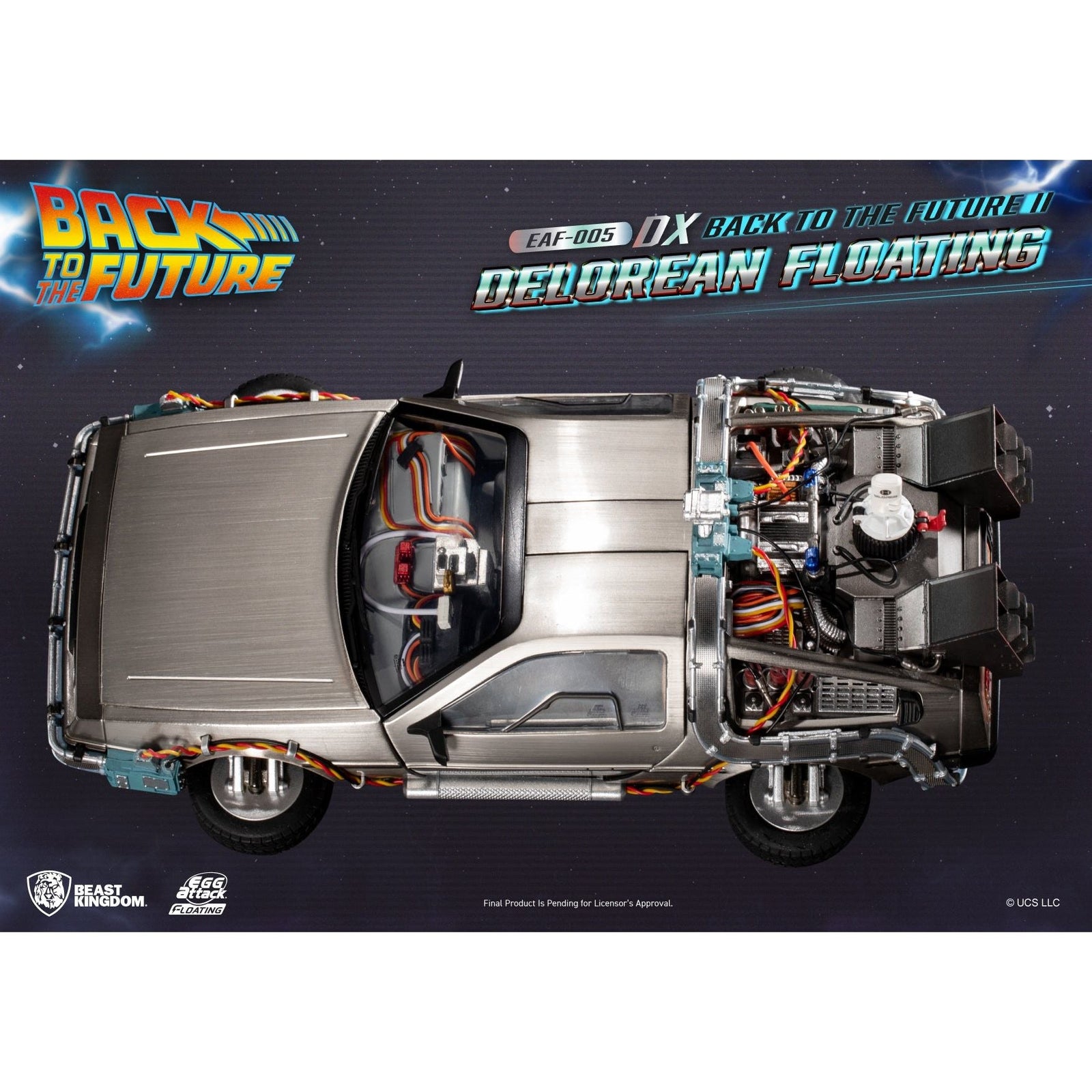 Back to the Future Part II Floating DeLorean Time Machine (Deluxe Edition)