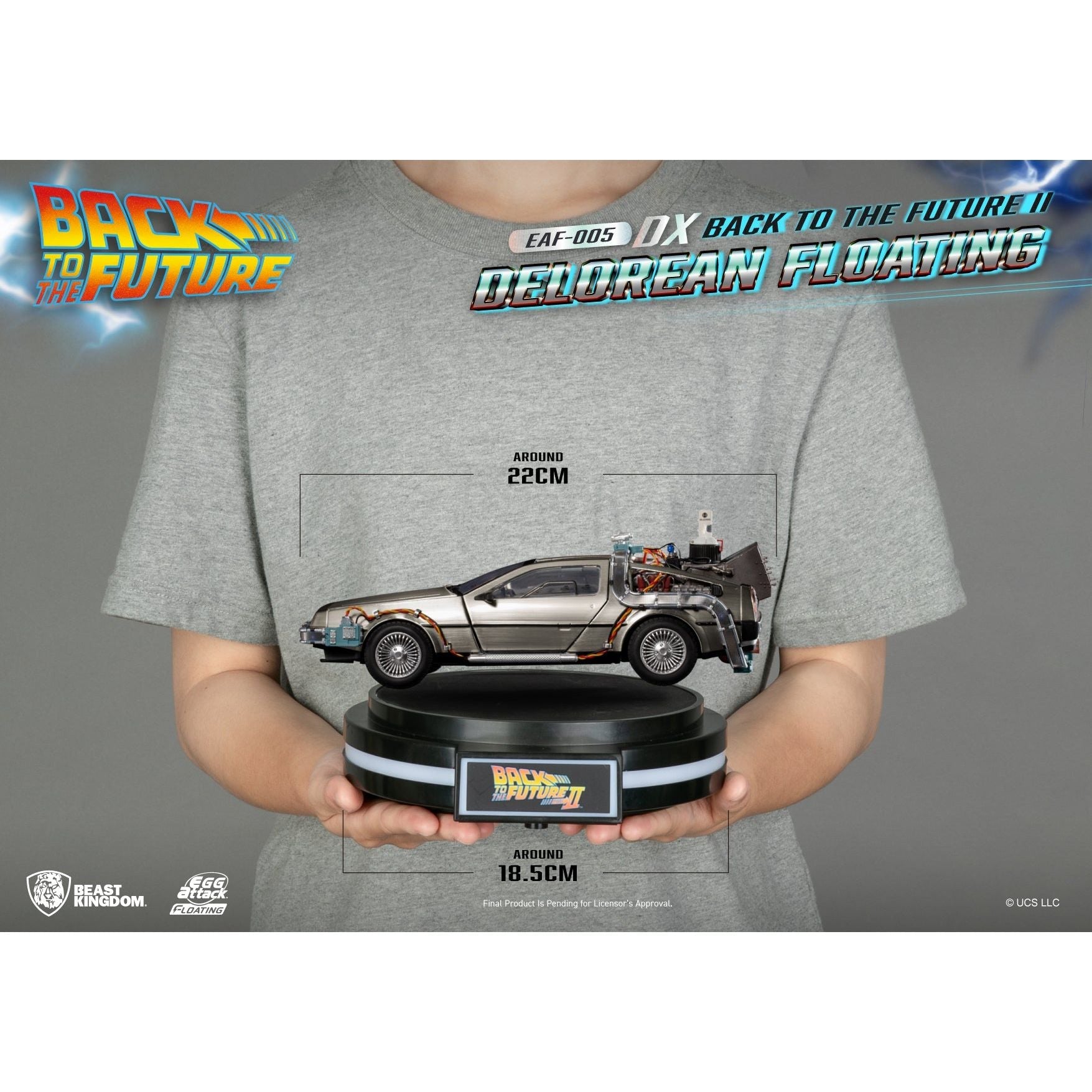 Back to the Future Part II Floating DeLorean Time Machine (Deluxe Edition)