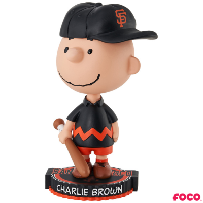 Charlie Brown Peanuts Bighead MLB Bobbleheads