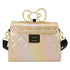 Sanrio Hello Kitty 50th Anniversary Gold Embossed Crossbody Purse by Loungefly