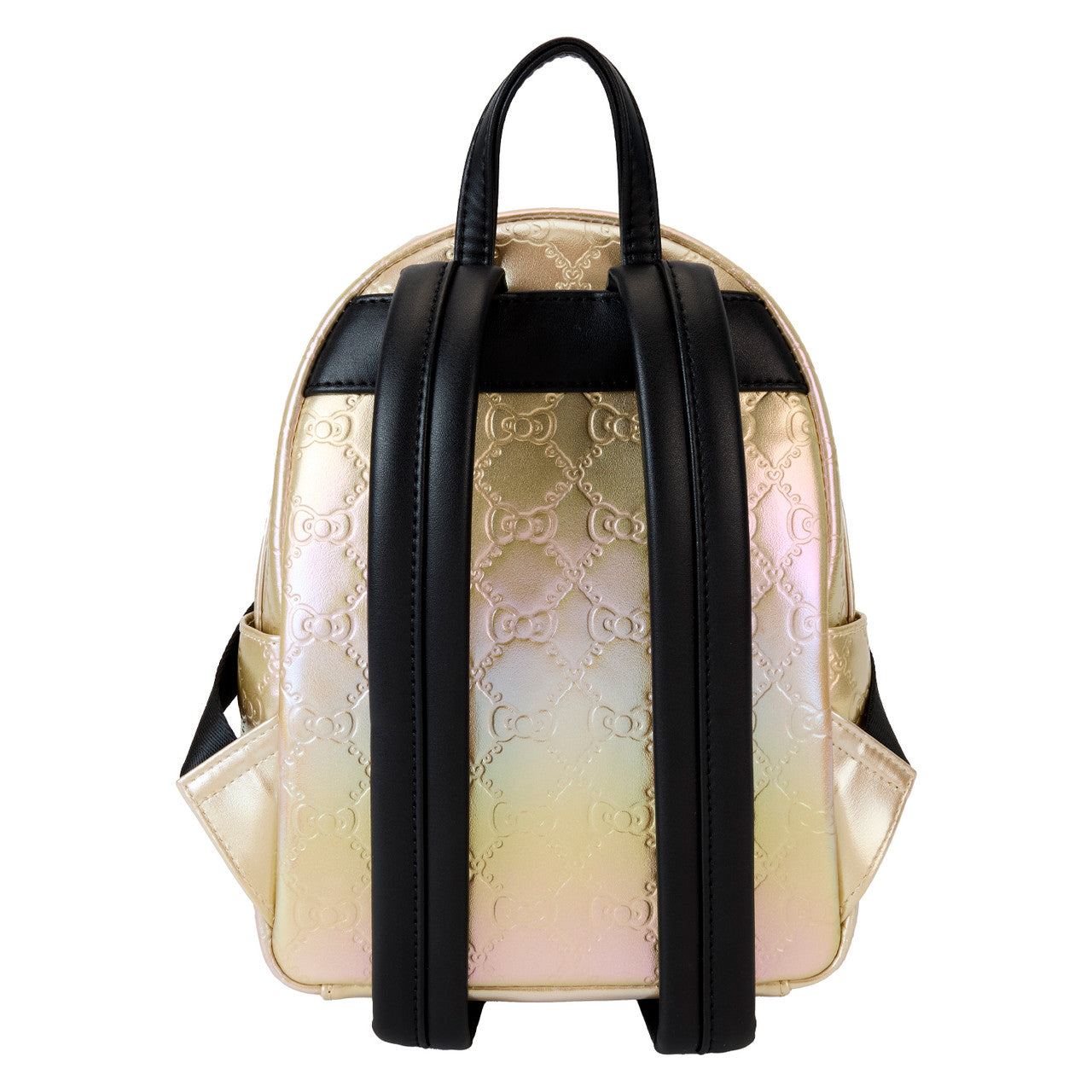 Sanrio Hello Kitty 50th Anniversary Metallic Gold Embossed Mini Backpack by Loungefly