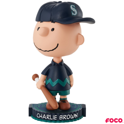 Charlie Brown Peanuts Bighead MLB Bobbleheads