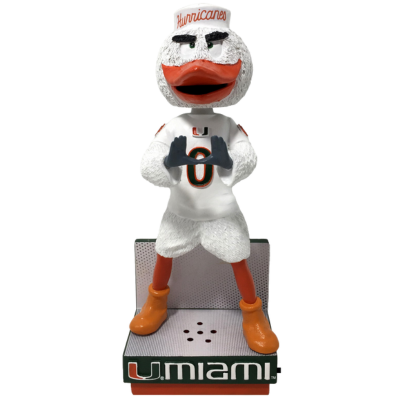 Sebastian the Ibis Miami Hurricanes Fight Song Mascot Bobbleheads
