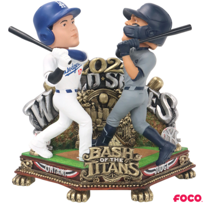 Shohei Ohtani & Aaron Judge Los Angeles Dodgers & New York Yankees 2024 World Series Dual Battle Bobblehead