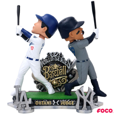 Shohei Ohtani & Aaron Judge Los Angeles Dodgers & New York Yankees 2024 World Series Dual Battle Bobblehead