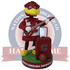 South Carolina Gamecocks Cocky Rocking in Cleveland Bobblehead