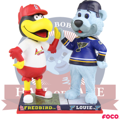 Fredbird and Louie St. Louis Cardinals and Blues High Five Bobblehead