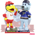Fredbird and Louie St. Louis Cardinals and Blues High Five Bobblehead