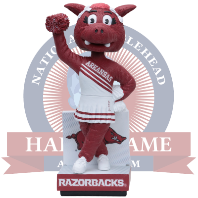 Sue E Arkansas Razorbacks Female Mascot Bobblehead