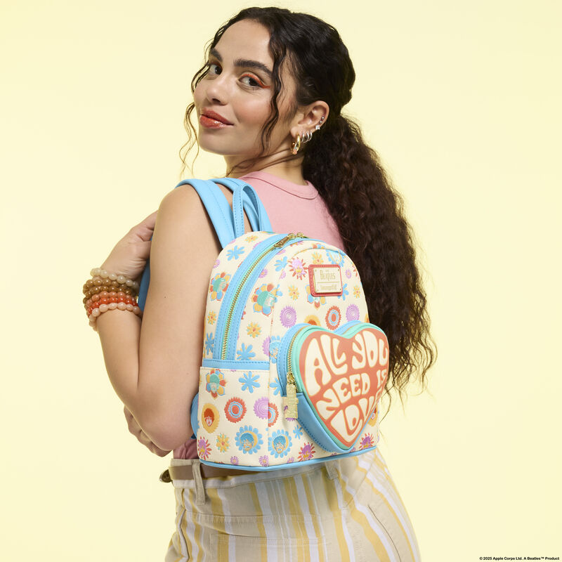 Loungefly The Beatles All You Need Is Love Mini Backpack