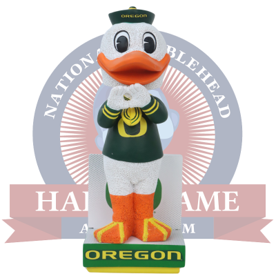 The Oregon Duck Oregon Ducks Mascot "Throw the O" Bobblehead (Presale)