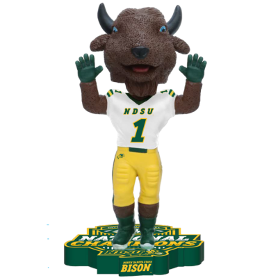 Thundar North Dakota State Bison Mascot 2024 FCS Football National Champions Bobbleheads (Presale)